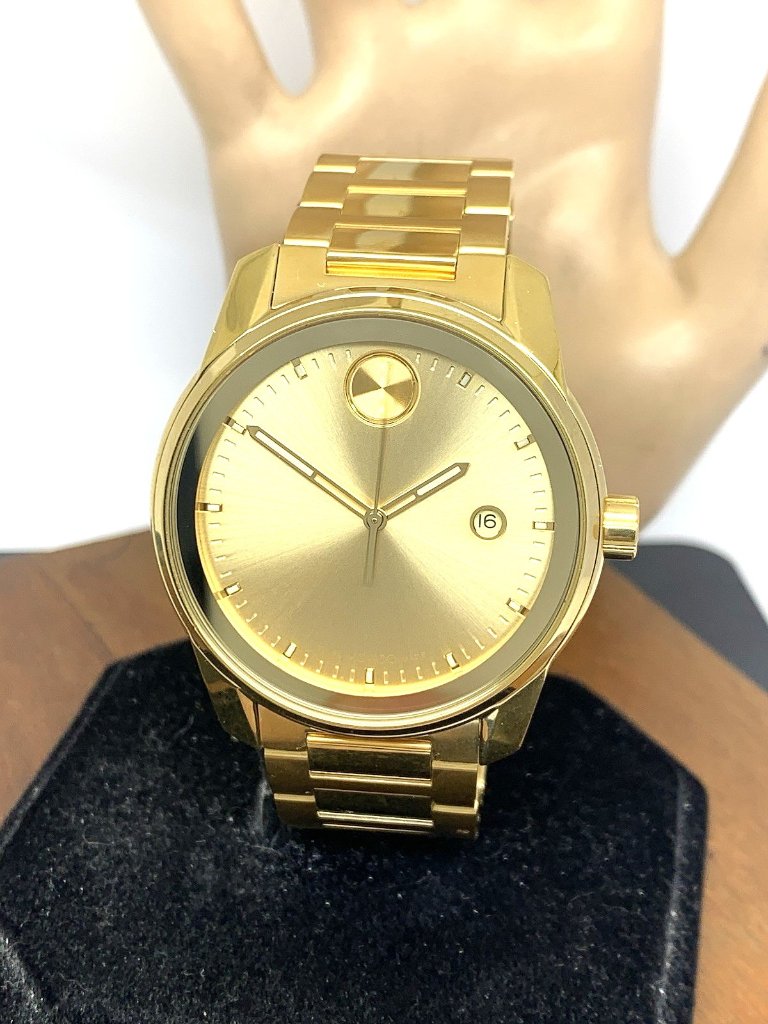 Movado Men's Watch 3600861 Bold Swiss Quartz Gold Tone Stainless Steel 42mm
